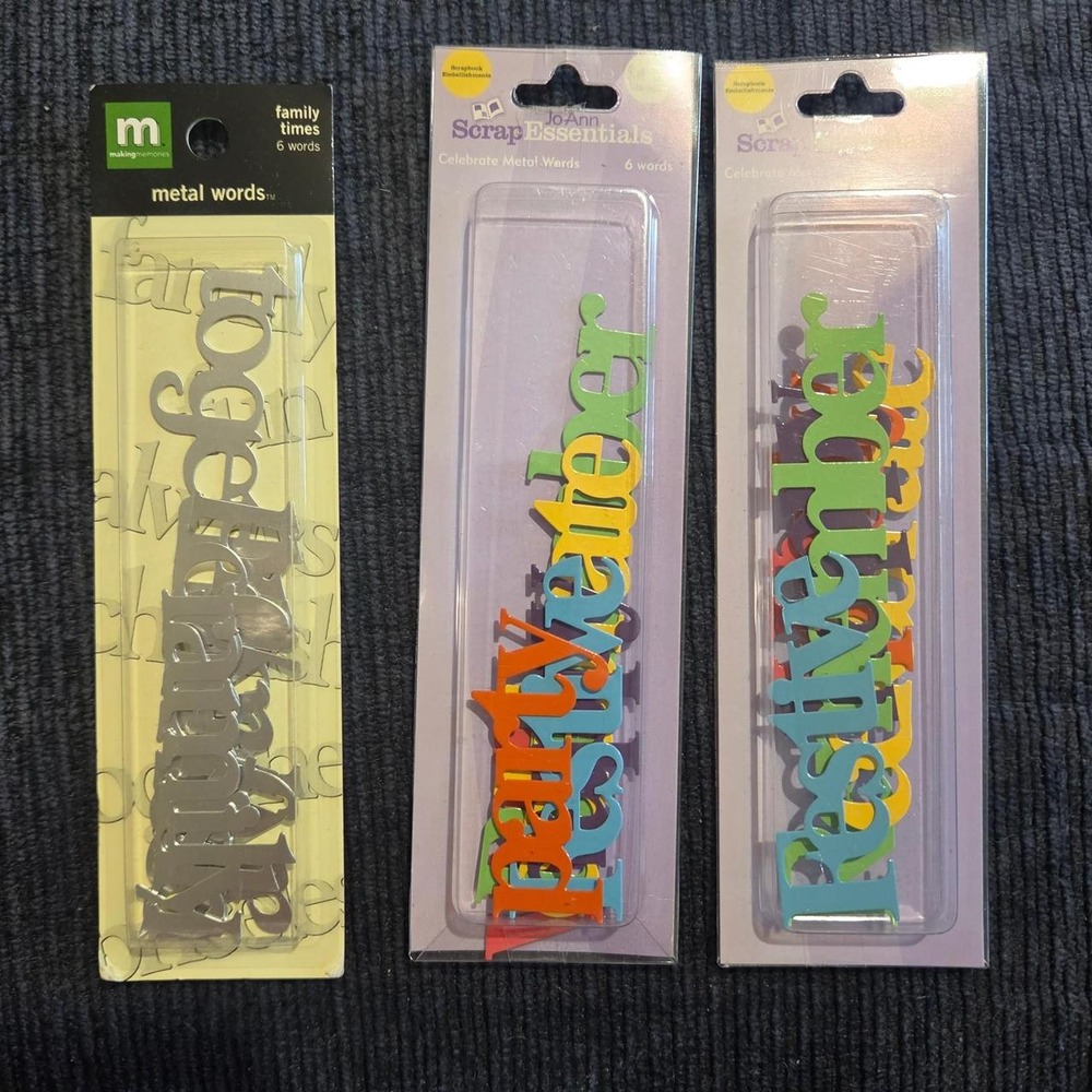 Scrapbooking or Crafting Metal Words